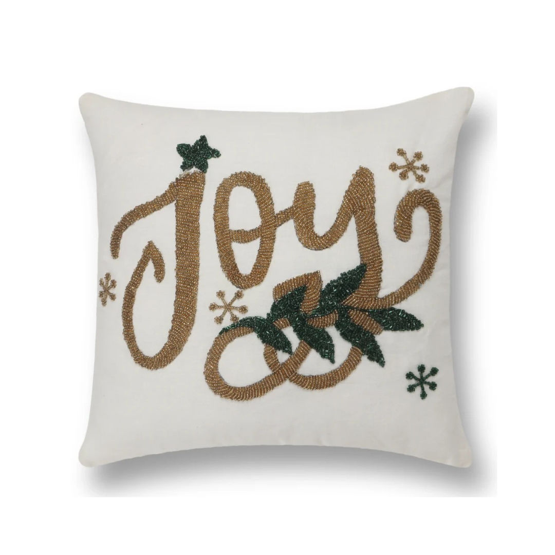 High Quality Artisanal Bead Embellished Pillow Case